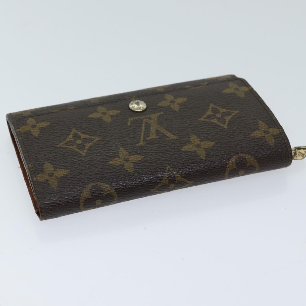 LOUIS VUITTON Monogram Porte Monnaie Billets Tresor Wallet M61730 LV Auth 70058