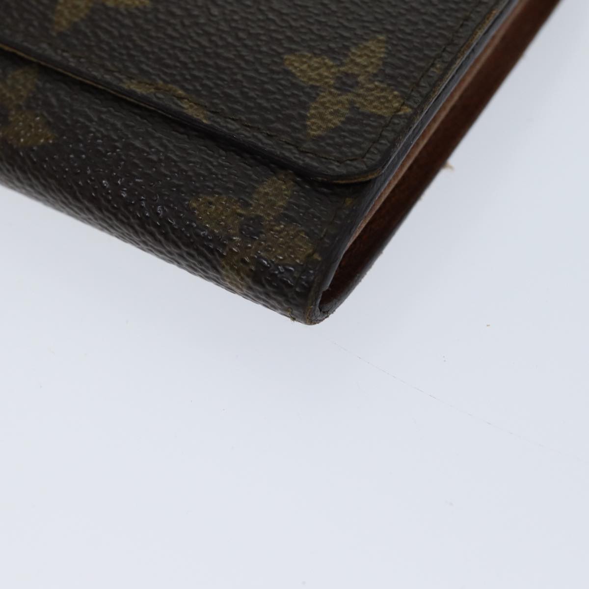 LOUIS VUITTON Monogram Porte Monnaie Billets Tresor Wallet M61730 LV Auth 70058