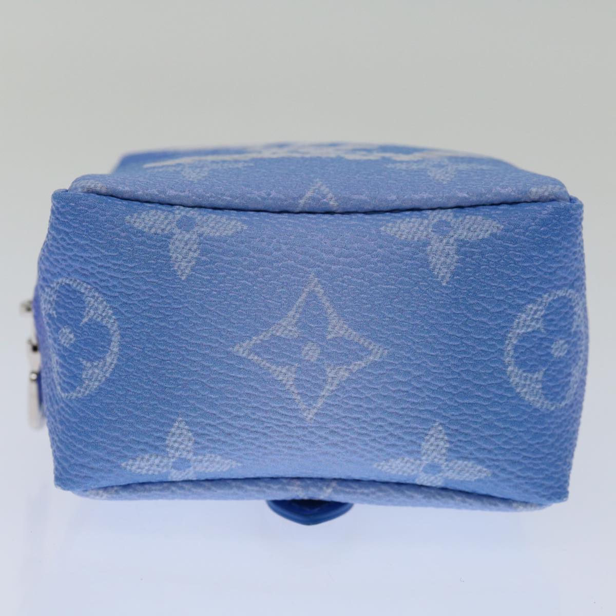 LOUIS VUITTON Monogram Clouds Bijoux Sac Squared Pouch Blue MP2792 Auth 70060S