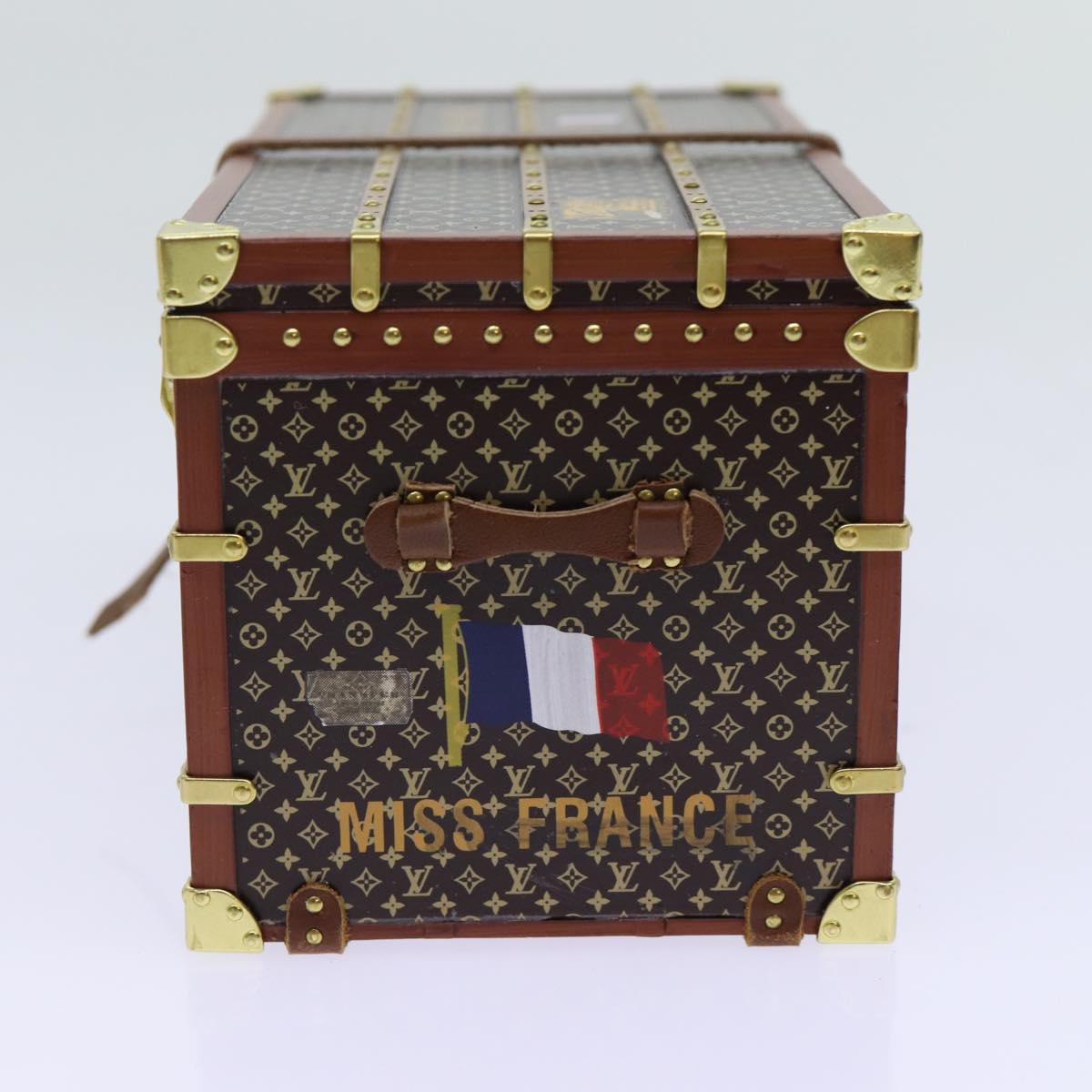 LOUIS VUITTON Miss France Paper Weight Brown M99408 LV Auth 70061A