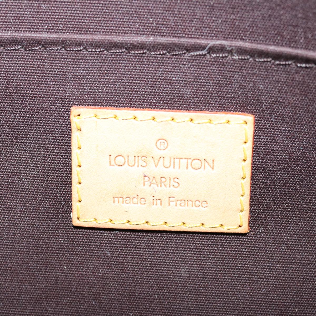 LOUIS VUITTON Monogram Vernis Roxbury Drive Hand Bag Amarante M91995 Auth 70065