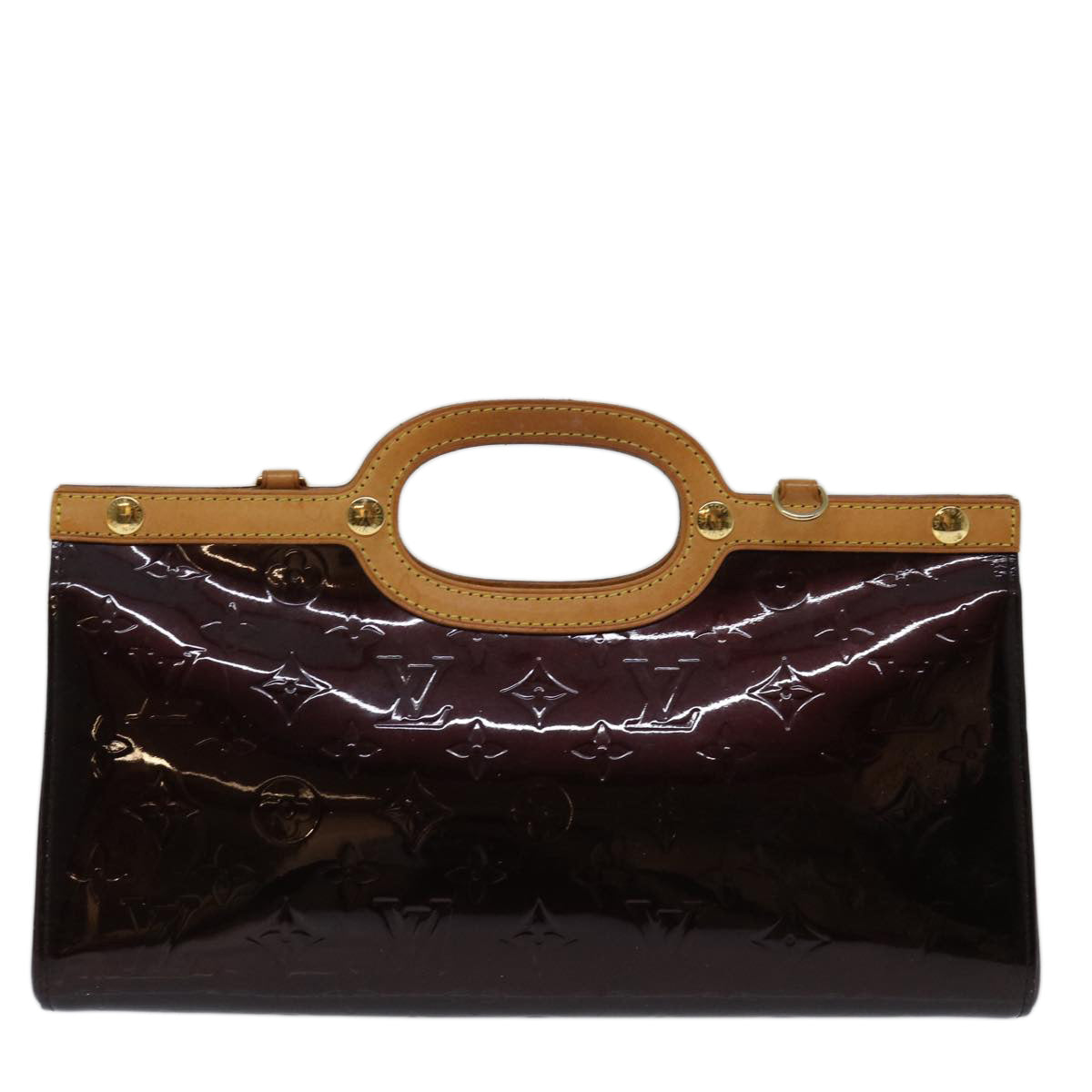 LOUIS VUITTON Monogram Vernis Roxbury Drive Hand Bag Amarante M91995 Auth 70065