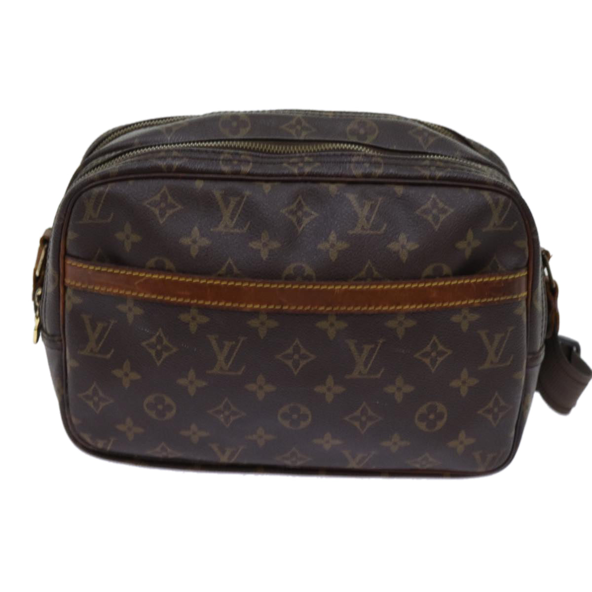 LOUIS VUITTON Monogram Reporter PM Shoulder Bag M45254 LV Auth 70068