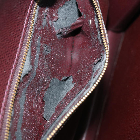 LOUIS VUITTON Taiga Monceau 28 Hand Bag 2way Acajou M32062 LV Auth 70071