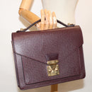 LOUIS VUITTON Taiga Monceau 28 Hand Bag 2way Acajou M32062 LV Auth 70071-23