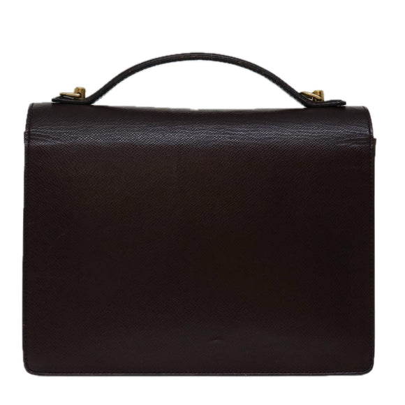 LOUIS VUITTON Taiga Monceau 28 Hand Bag 2way Acajou M32062 LV Auth 70071