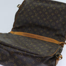 LOUIS VUITTON Monogram Saumur 35 Shoulder Bag M42254 LV Auth 70072-19