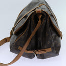LOUIS VUITTON Monogram Saumur 35 Shoulder Bag M42254 LV Auth 70072-3