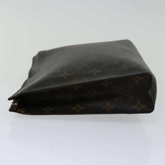 LOUIS VUITTON Monogram Poche Toilette 26 Pouch M47542 LV Auth 70085