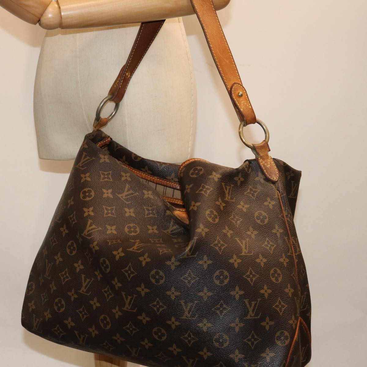 LOUIS VUITTON Monogram Delightful MM Shoulder Bag M50156 LV Auth 70100