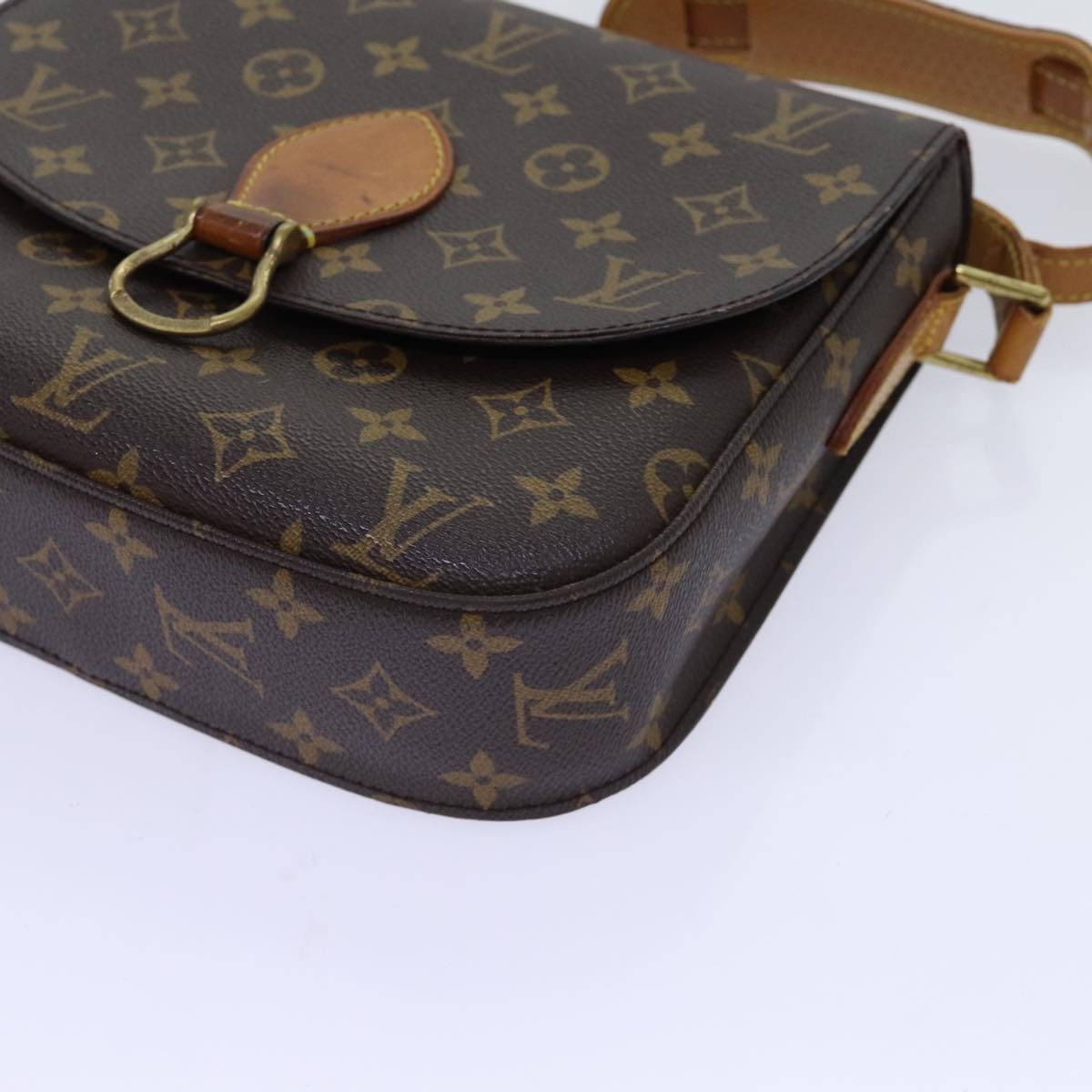 LOUIS VUITTON Monogram Saint Cloud GM Shoulder Bag M51242 LV Auth 70105