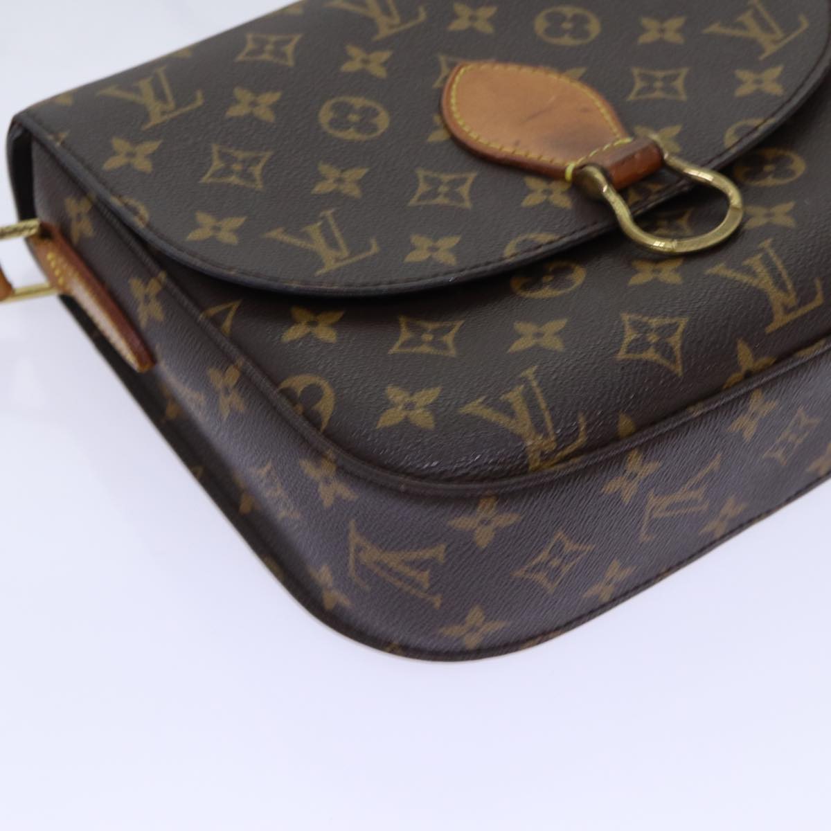 LOUIS VUITTON Monogram Saint Cloud GM Shoulder Bag M51242 LV Auth 70105