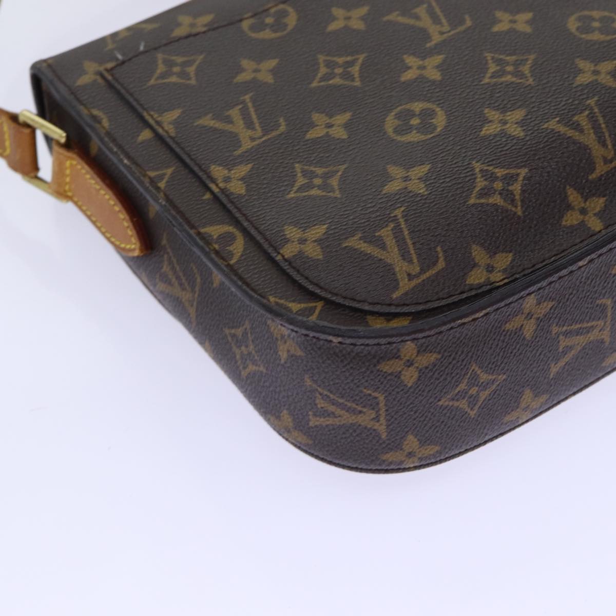 LOUIS VUITTON Monogram Saint Cloud GM Shoulder Bag M51242 LV Auth 70105