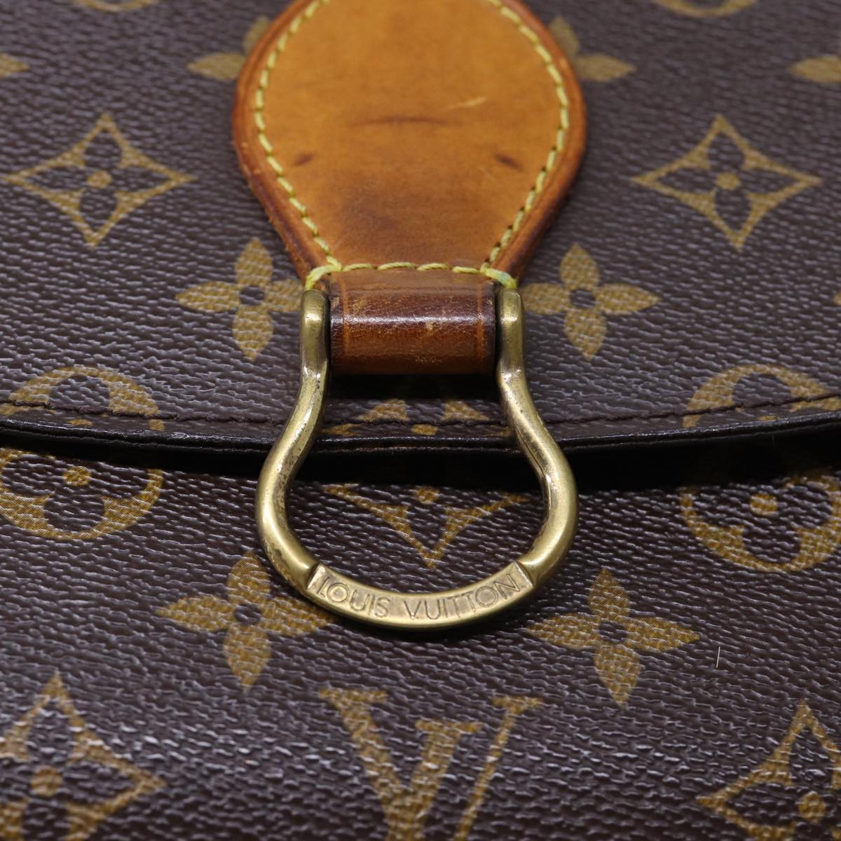 LOUIS VUITTON Monogram Saint Cloud GM Shoulder Bag M51242 LV Auth 70105