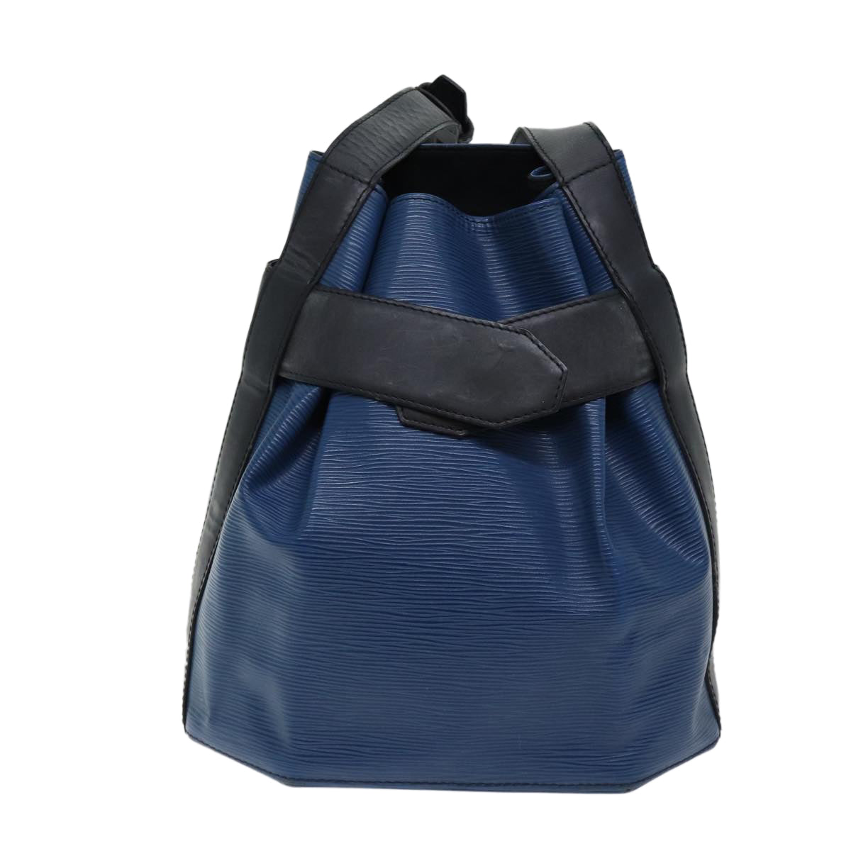 LOUIS VUITTON Epi Sac Depaule PM Shoulder Bag Blue Black LV Auth 70115 - 0