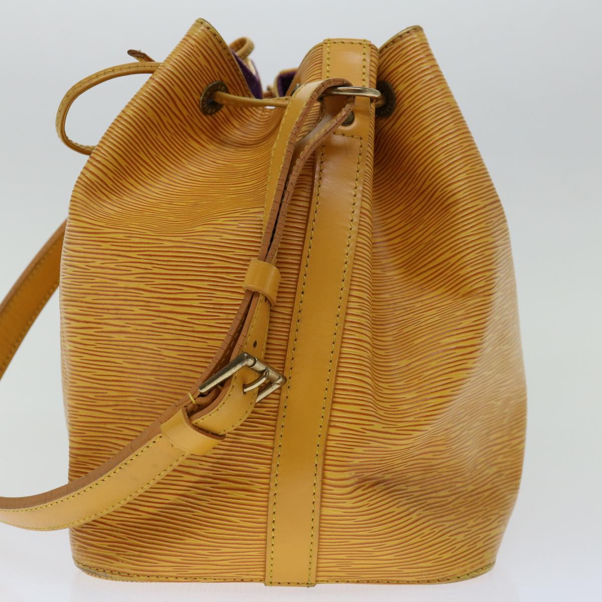 LOUIS VUITTON Epi Petit Noe Shoulder Bag Tassili Yellow M44109 LV Auth 70117