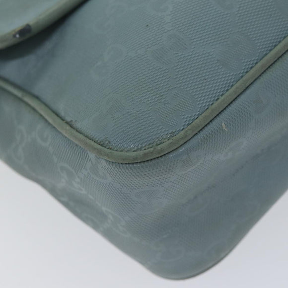 GUCCI GG implementation Schultertasche Hellblau 297559 Auth 70122