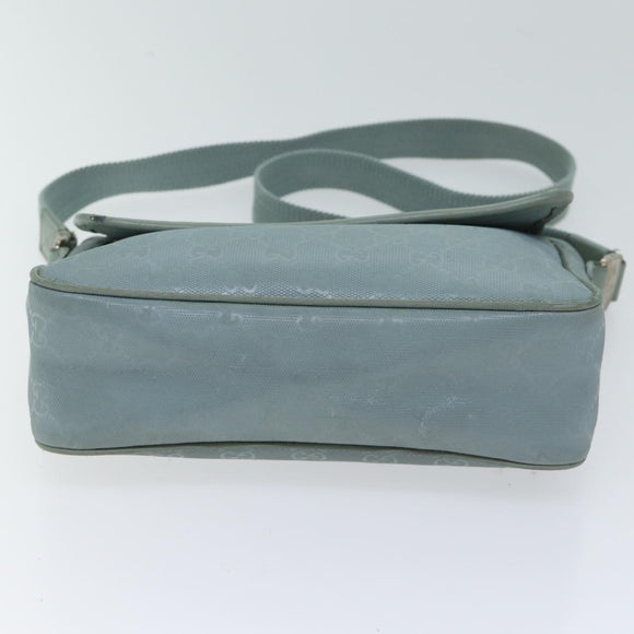 GUCCI GG implementation Schultertasche Hellblau 297559 Auth 70122