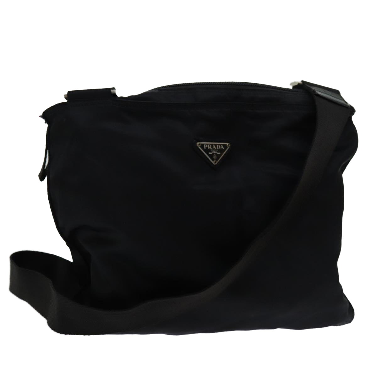 PRADA Shoulder Bag Nylon Black Auth 70152