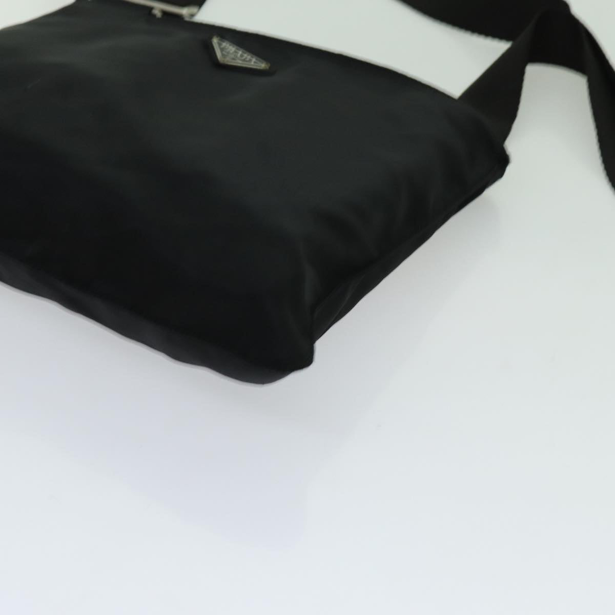 PRADA Shoulder Bag Nylon Black Auth 70152