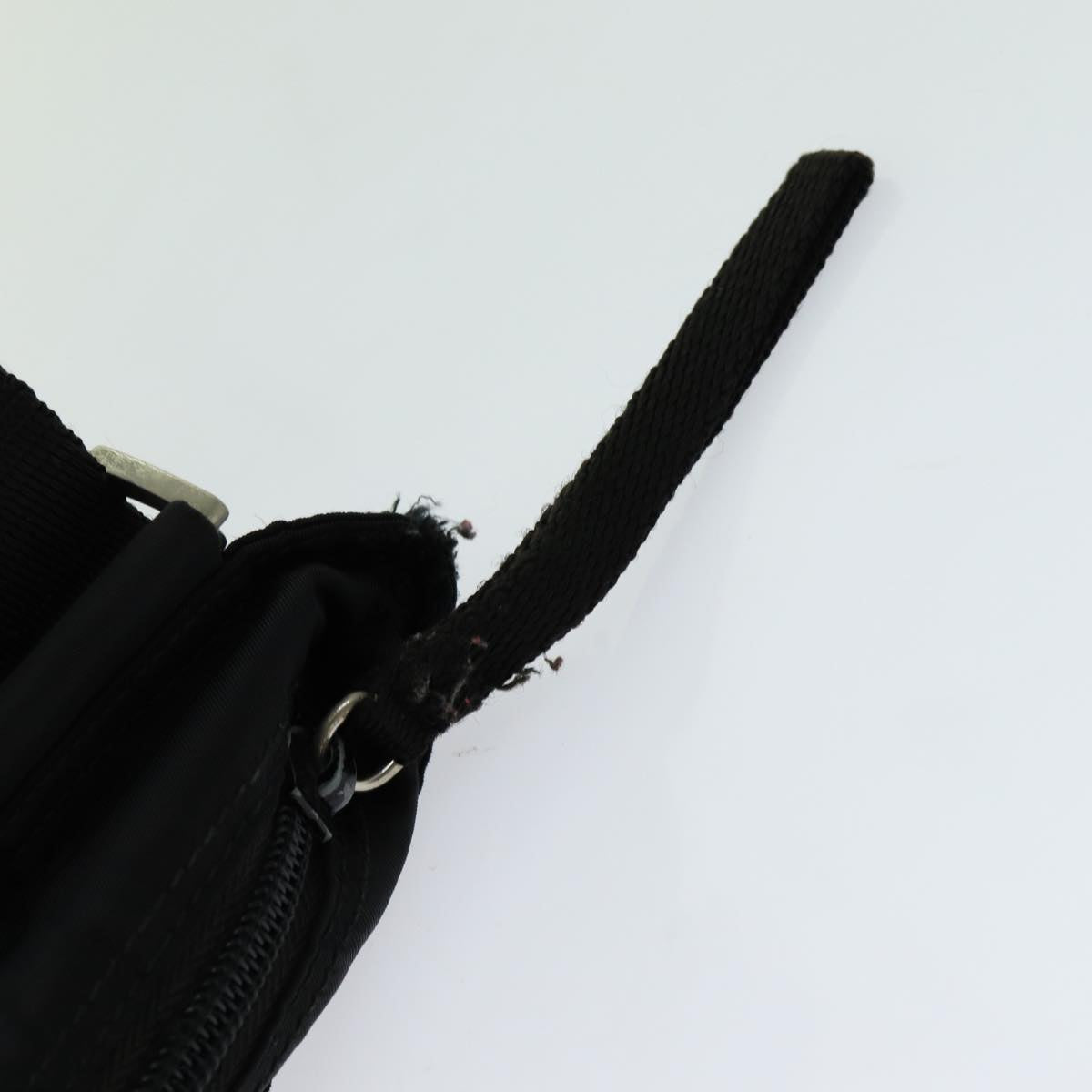 PRADA Shoulder Bag Nylon Black Auth 70152