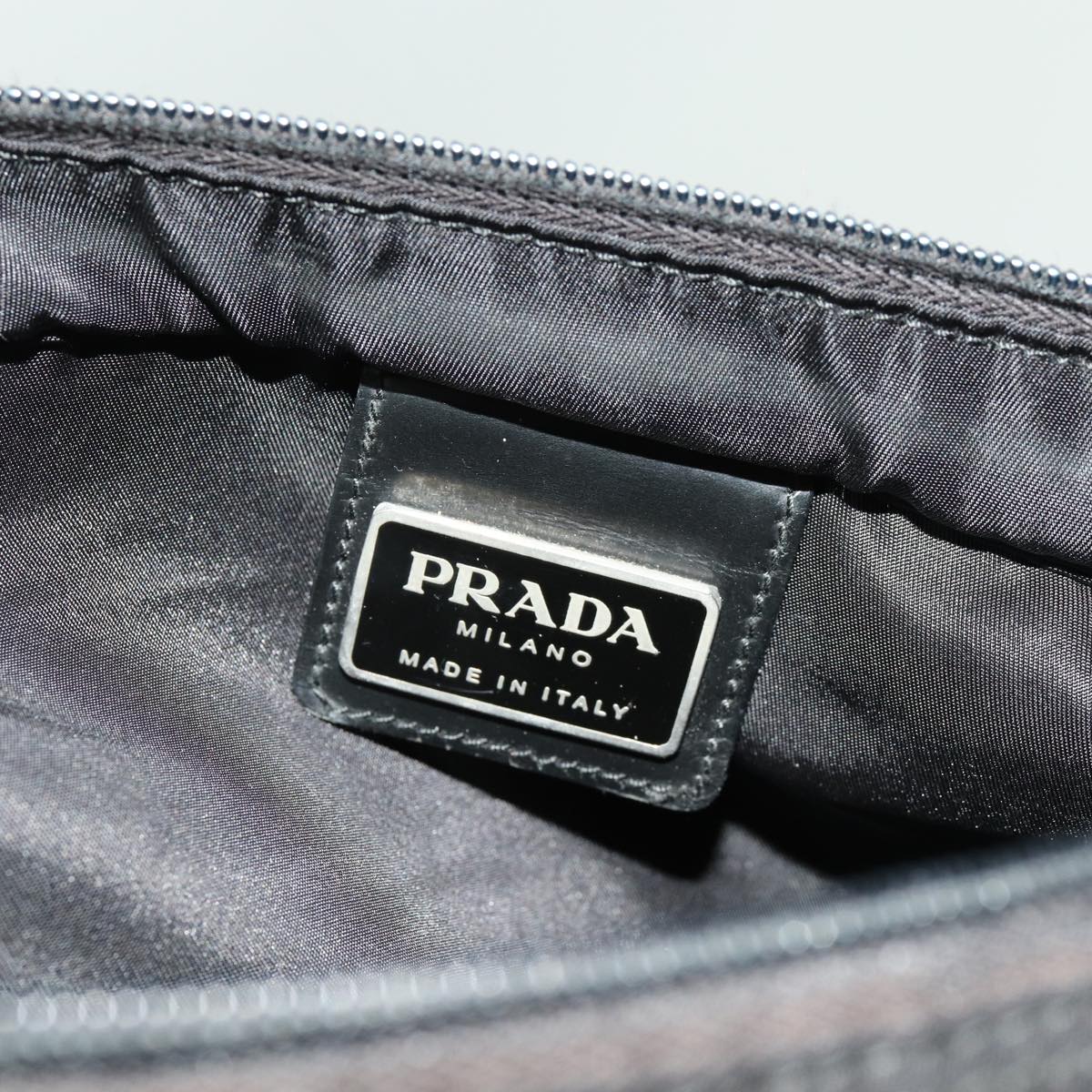 PRADA Shoulder Bag Nylon Black Auth 70152