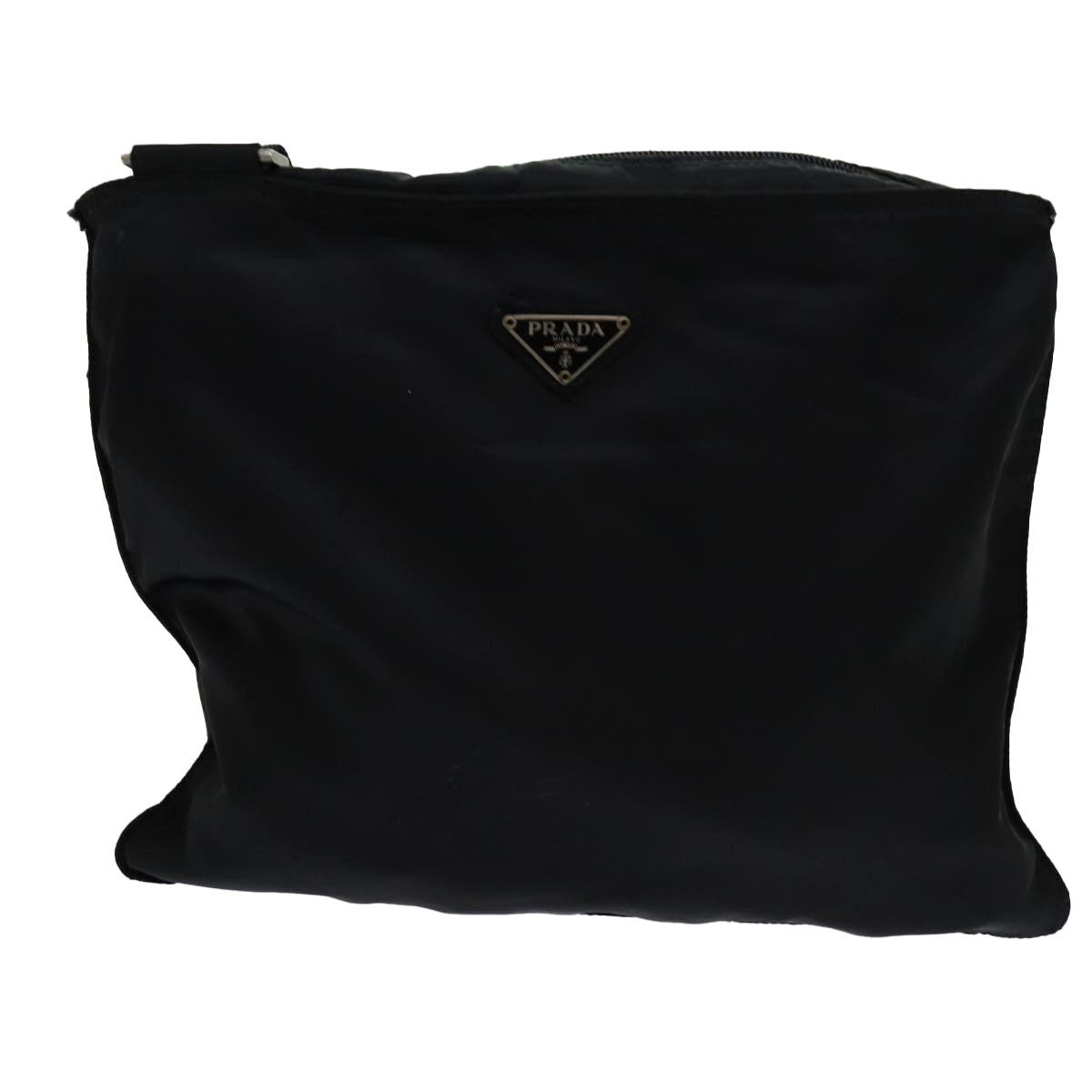 PRADA Shoulder Bag Nylon Black Auth 70152