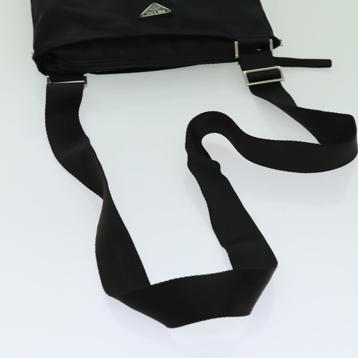 PRADA Shoulder Bag Nylon Black Auth 70152