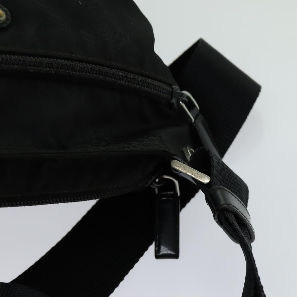 PRADA Shoulder Bag Nylon Black Auth 70154