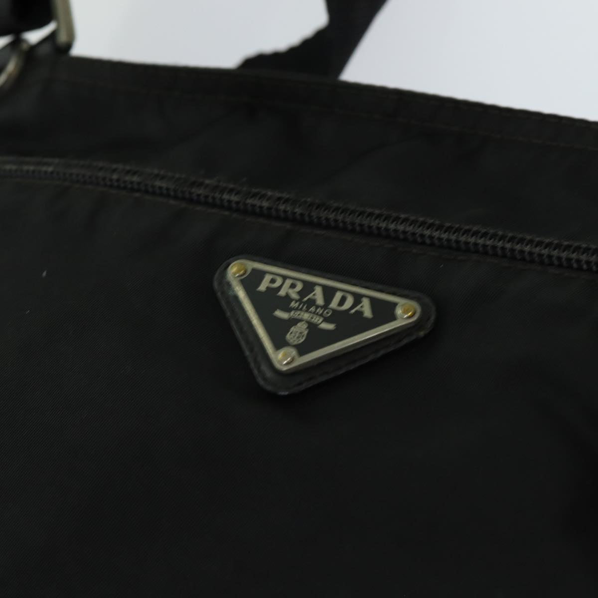 PRADA Shoulder Bag Nylon Black Auth 70154