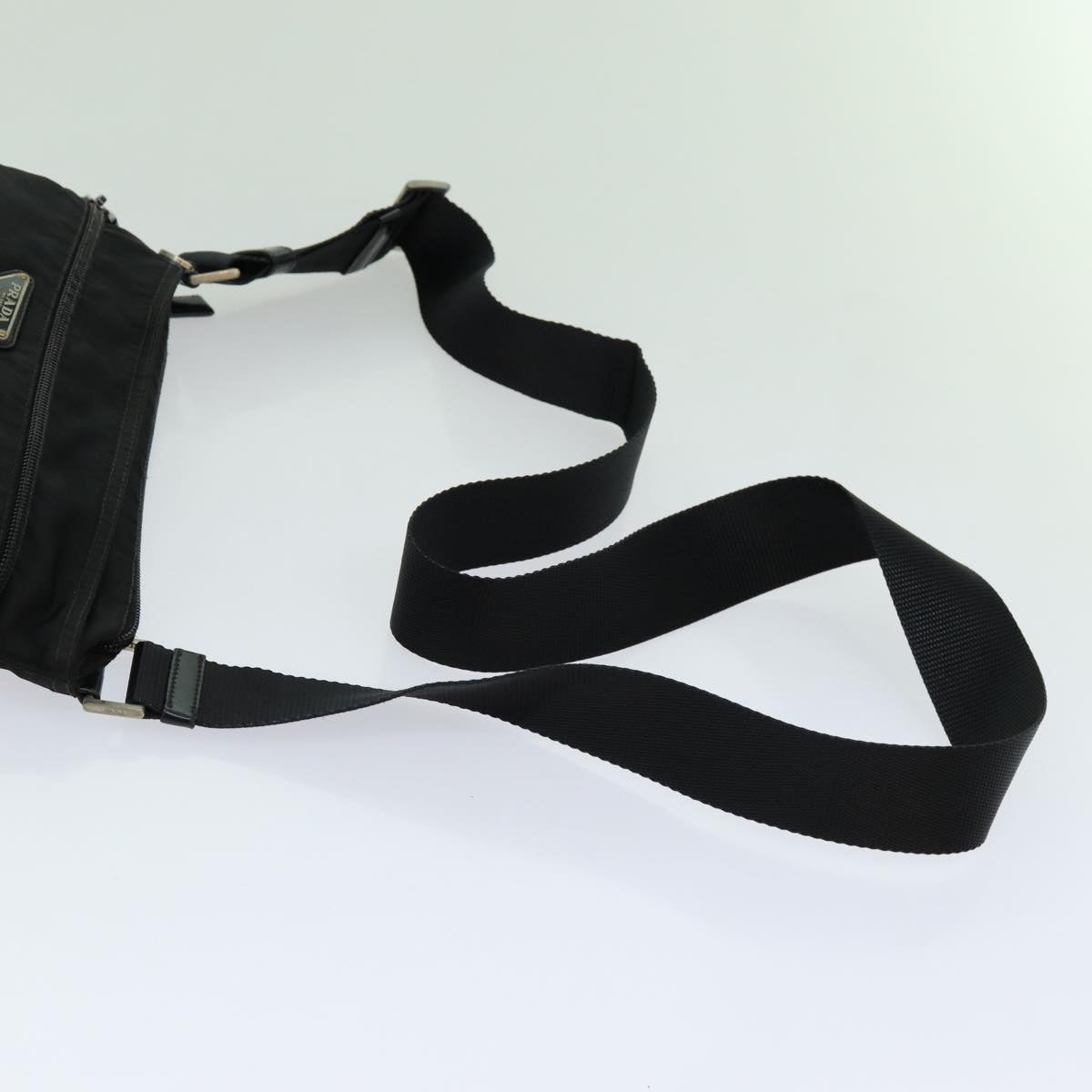 PRADA Shoulder Bag Nylon Black Auth 70154