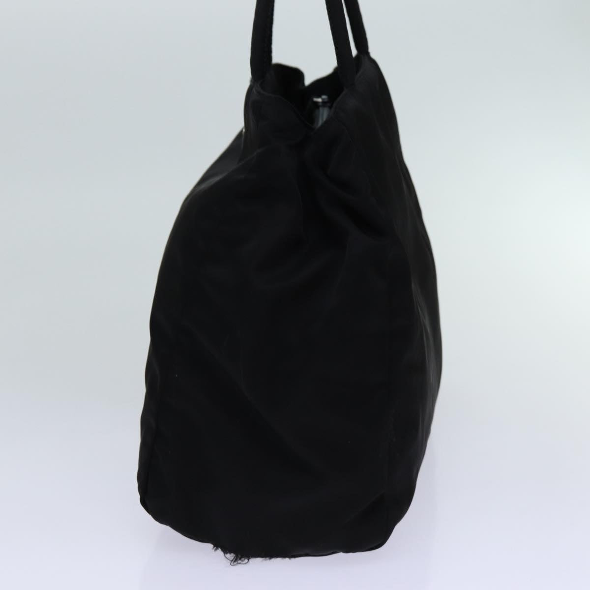 PRADA Hand Bag Nylon Black Auth 70160