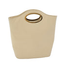GUCCI Hand Bag Leather Beige 000 1553 0556 Auth 70204-1