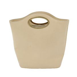 GUCCI Hand Bag Leather Beige 000 1553 0556 Auth 70204 - 0