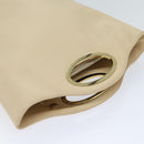 GUCCI Hand Bag Leather Beige 000 1553 0556 Auth 70204-5