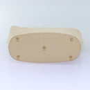 GUCCI Hand Bag Leather Beige 000 1553 0556 Auth 70204-7