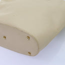 GUCCI Hand Bag Leather Beige 000 1553 0556 Auth 70204-8