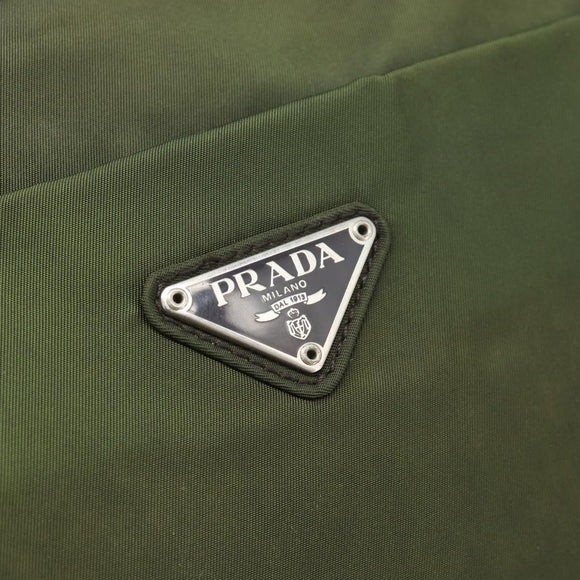 PRADA Shoulder Bag Nylon Khaki Auth 70210
