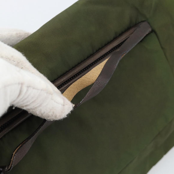 PRADA Shoulder Bag Nylon Khaki Auth 70210