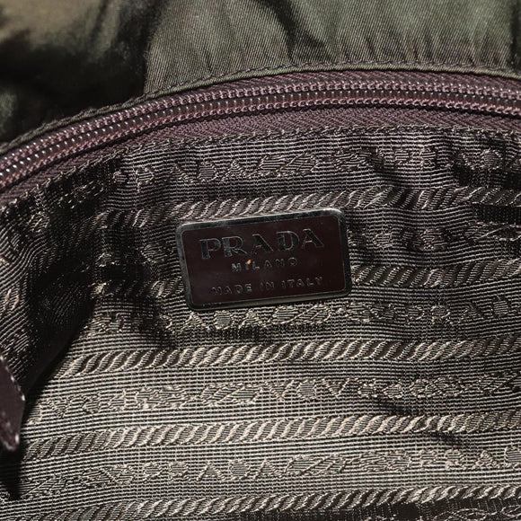 PRADA Shoulder Bag Nylon Khaki Auth 70210