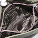 PRADA Shoulder Bag Nylon Khaki Auth 70210-24