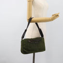 PRADA Shoulder Bag Nylon Khaki Auth 70210-27