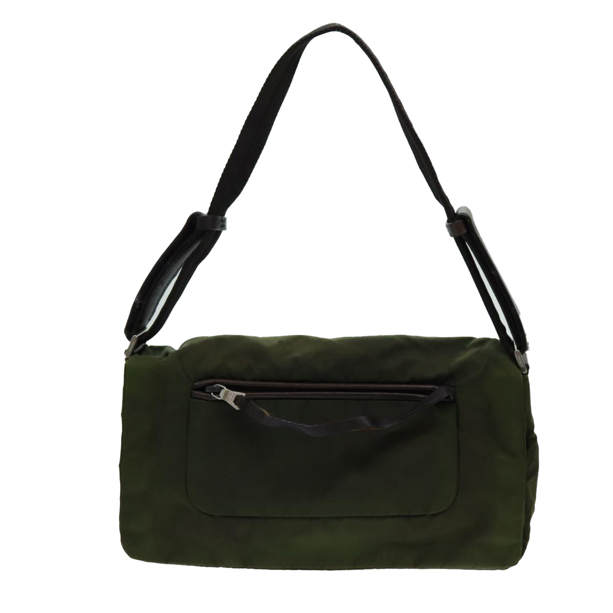 PRADA Shoulder Bag Nylon Khaki Auth 70210 - 0