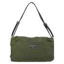 PRADA Shoulder Bag Nylon Khaki Auth 70210-2