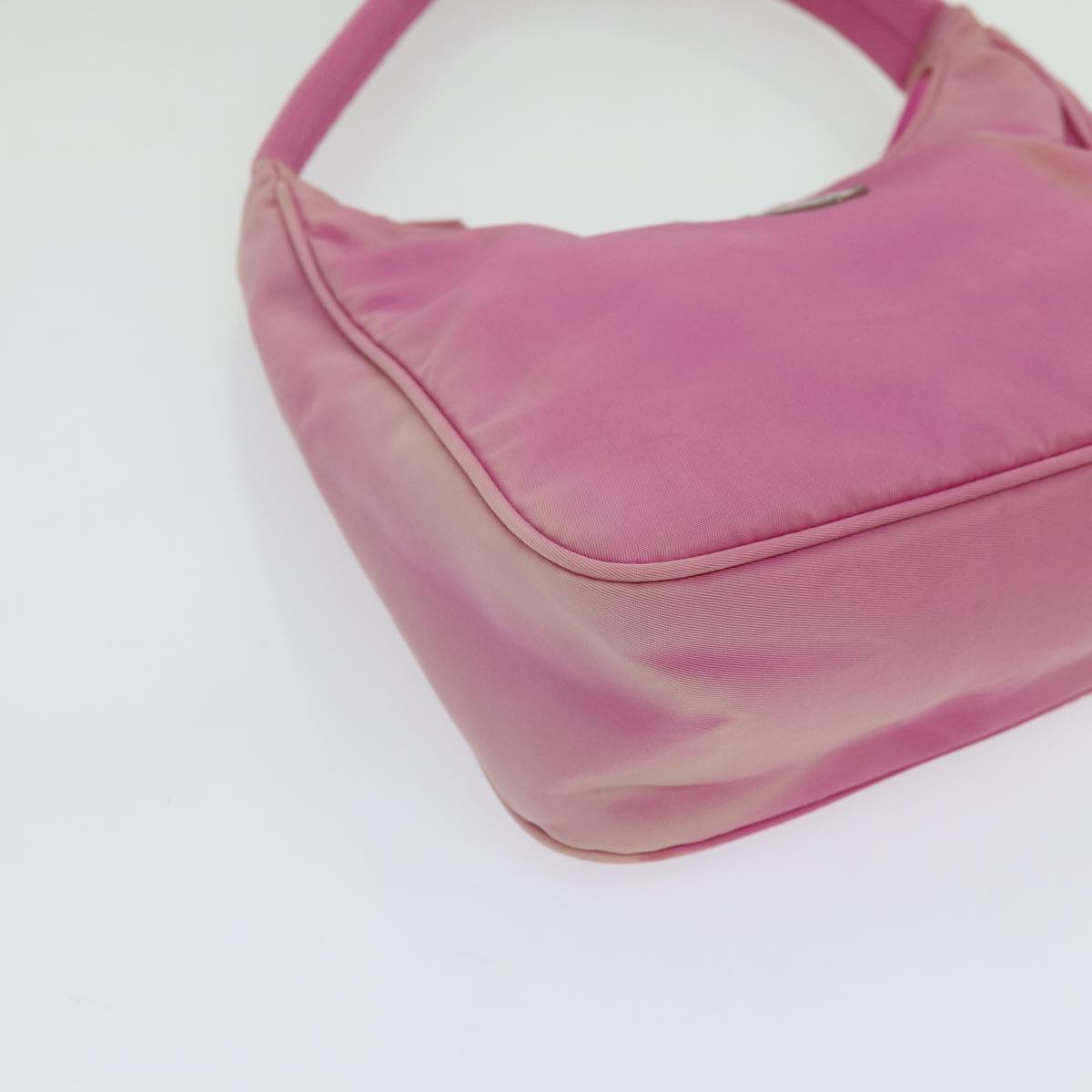 PRADA Hand Bag Nylon Pink Auth 70223