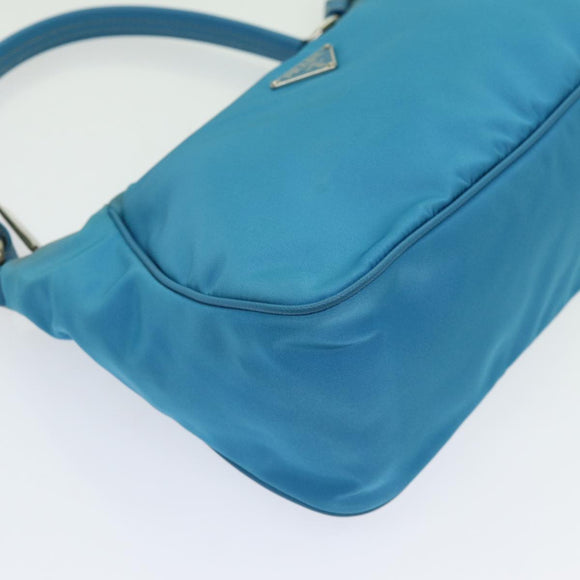 PRADA Accessory Pouch Nylon Light Blue Auth 70224