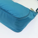 PRADA Accessory Pouch Nylon Light Blue Auth 70224-17