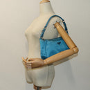 PRADA Accessory Pouch Nylon Light Blue Auth 70224-25