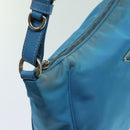 PRADA Accessory Pouch Nylon Light Blue Auth 70224-7