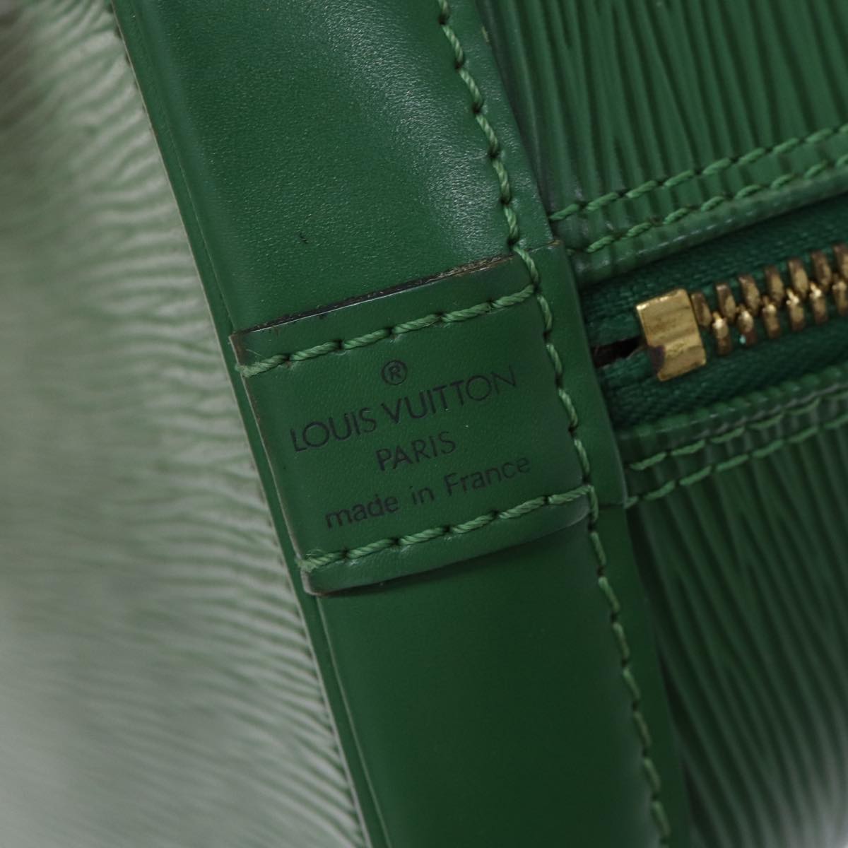 LOUIS VUITTON Epi Alma Hand Bag Borneo Green M52144 LV Auth 70230